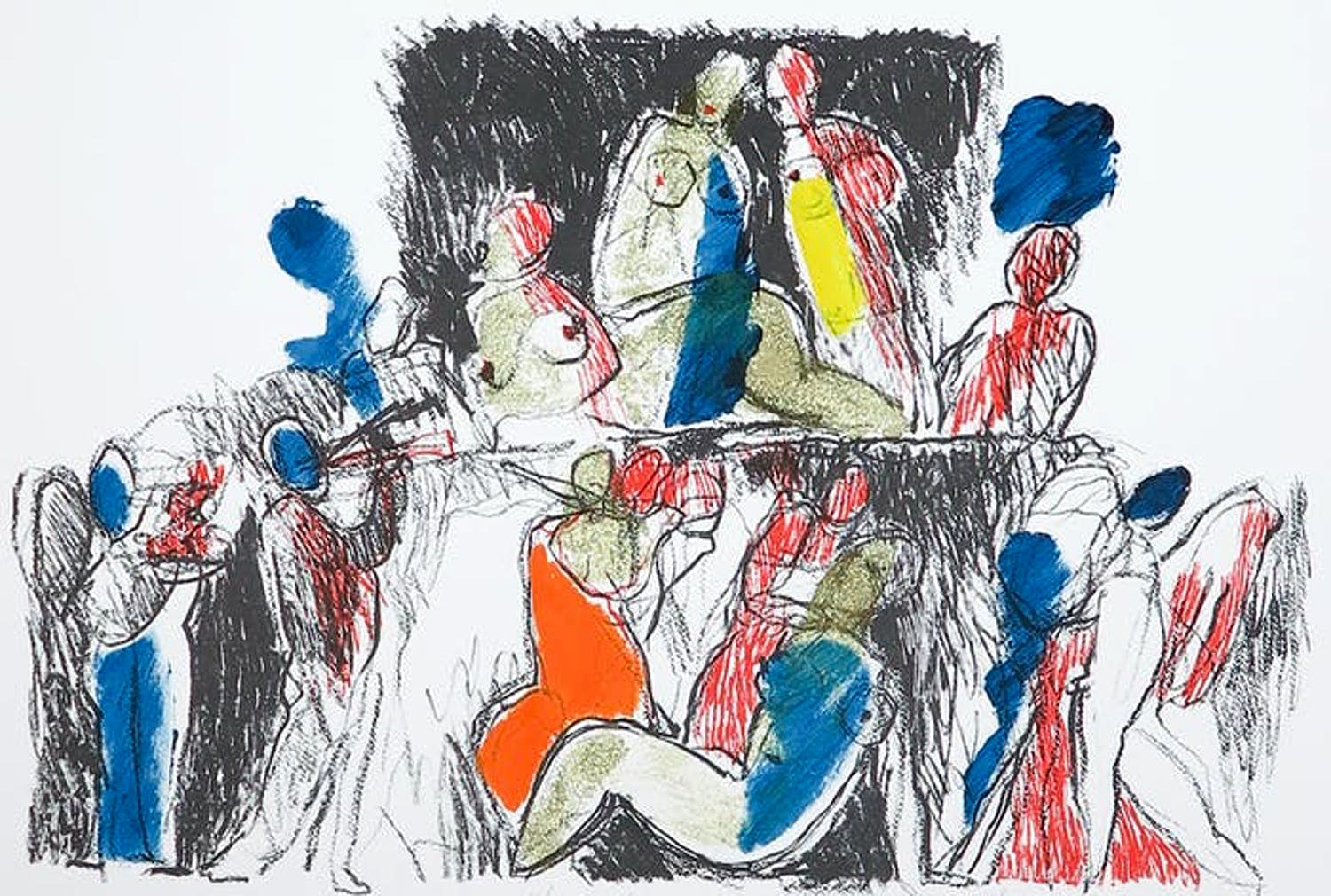 Jan Peter van Opheusden - Litho, Feest der Goden kopen? Bied vanaf 1!