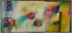 Pieter Vermeulen - Acryl op doek, Tovertuin - Ingelijst (Zeer Groot) verkauft für € 225!