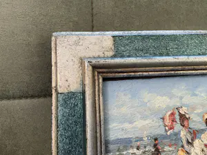 Francis Cristaux - Flaneren op het strand. kopen? Bied vanaf 200!