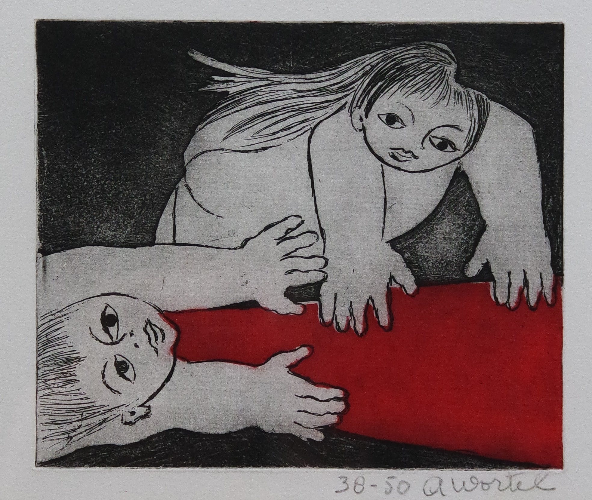 Ans Wortel - kleurenets - figuren "die 't rode land wegdragen" kopen? Bied vanaf 155!