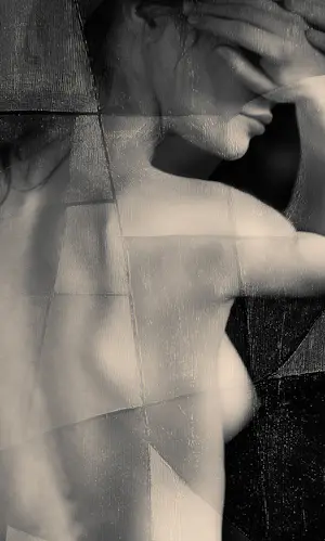 Lidiia Khaikara - Abstract Naakt 4 - INGELIJST kopen? Bied vanaf 160!