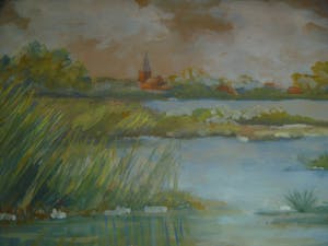 Piet Spijker - afgeprijsd , laatste kans -mooie aquarel , gesigneerd en ingelijsd in oude lijst kopen? Bied vanaf 49!