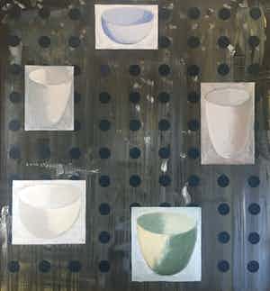 Thomas Ankum - olieverf op doek - zonder titel - 1993 - geëxposeerd in Haags Gemeentemuseum verkocht voor € 675!