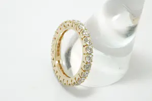 71 - Elegante geelgouden Alliance ring met ca 1.70ct briljant geslepen diamant. kopen? Bied vanaf 880!