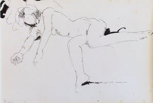 Cornelis Kloos - C5004-25, Naaktmodeltekening kopen? Bied vanaf 100!