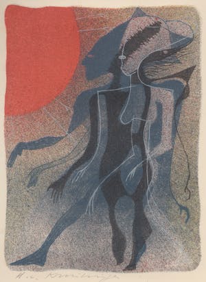 Harry van Kruiningen - kleurenlitho - 'Achnaton' - 1953 kopen? Bied vanaf 49!