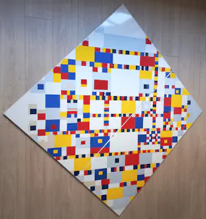 Piet Mondriaan - Victory Boogie Woogie, emaille op metaal (unica, zeer groot) kopen? Bied vanaf 1000!