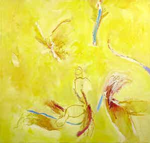 Franscz Witte - Olieverf op doek, Wervelwind verkocht voor € 1!