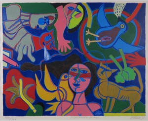 Corneille - Zeefdruk, Enchantement du Printemps - Ingelijst (Groot) kopen? Bied vanaf 450!