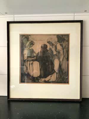Willem van den Berg - Aanbidding van Christus door de drie koningen verkocht voor € 95!