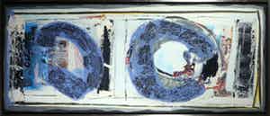 Arty Grimm - Gemengde techniek op board, Zonder titel - Ingelijst (Zeer groot) verkocht voor € 10!