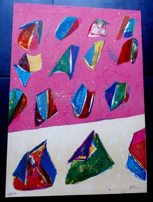 Daniel Humair - Kleurenlitho - 1980 - Oplage 28/190 kopen? Bied vanaf 65!