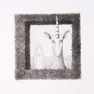 Dolf Zwerver - alleen de maagd kan de eenhoorn temmen verkocht voor € 90!