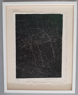 Klaas Gubbels - Tuit Koffiekan, nieuwe houten lijst met museum art glass Kleine oplage! kopen? Bied vanaf 350!