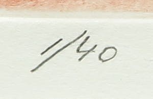 Peter van Drumpt - Ets, Zonder titel - Ingelijst kopen? Bied vanaf 40!