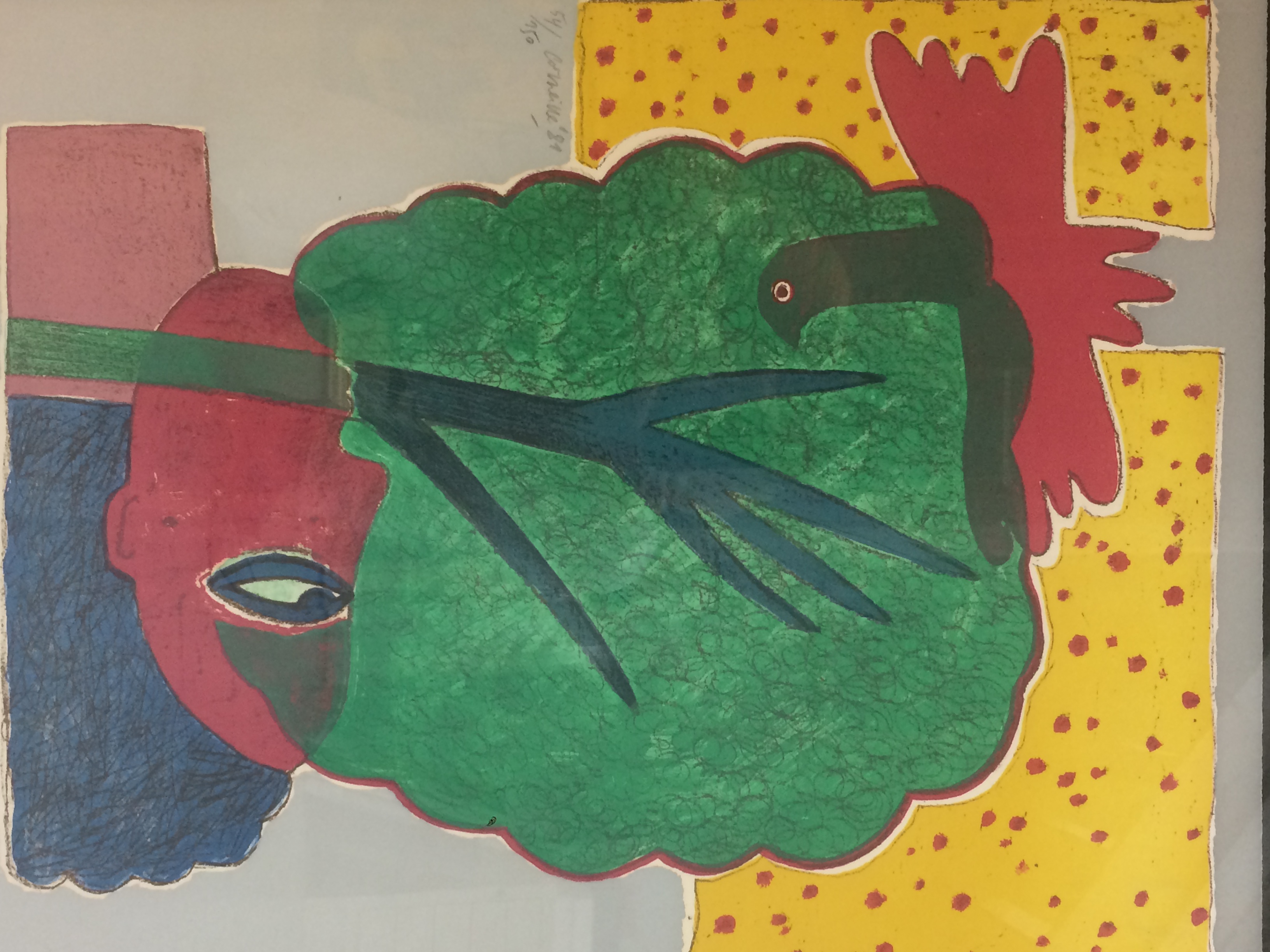 Corneille - Fete solaire pour femme et oiseau II verkocht voor € 195!