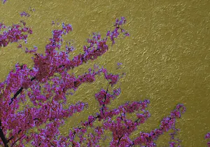 Peter Heij - Redbuds 1&2, (2) Gemengde techniek-acryl op foto kopen? Bied vanaf 75!