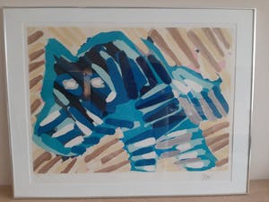 Karel Appel - Handgesigneerde Litho, mooi ingekaderd kopen? Bied vanaf 450!
