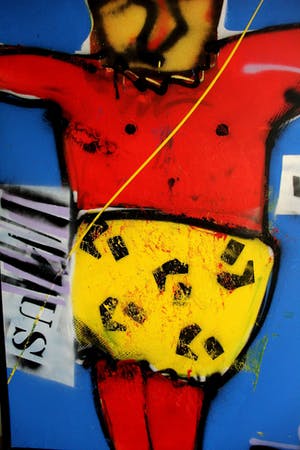 Herman Brood - Acryl op doek: J. van Nazareth (met certificaat broodnodig en taxatierapport HBM kopen? Bied vanaf 5950!