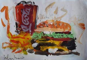 Peter Klashorst - Gemengde techniek - Handgesigneerd !!! kopen? Bied vanaf 100!