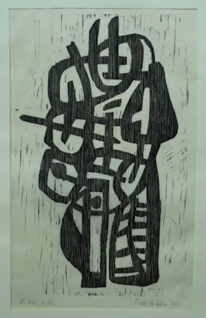 Frits Vanen - 4x Houtsnede , Holland Festival en Theater – 1961 – oplage 15 ex. kopen? Bied vanaf 50!