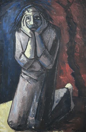 Berry Brugman - Olieverf op doek, Christus - Ingelijst kopen? Bied vanaf 100!