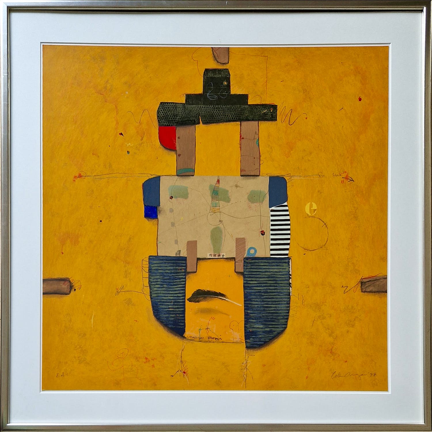 Cole Morgan - Zeefdruk: 'Compass East' (1997) - Fraai ingelijst verkocht voor € 265!