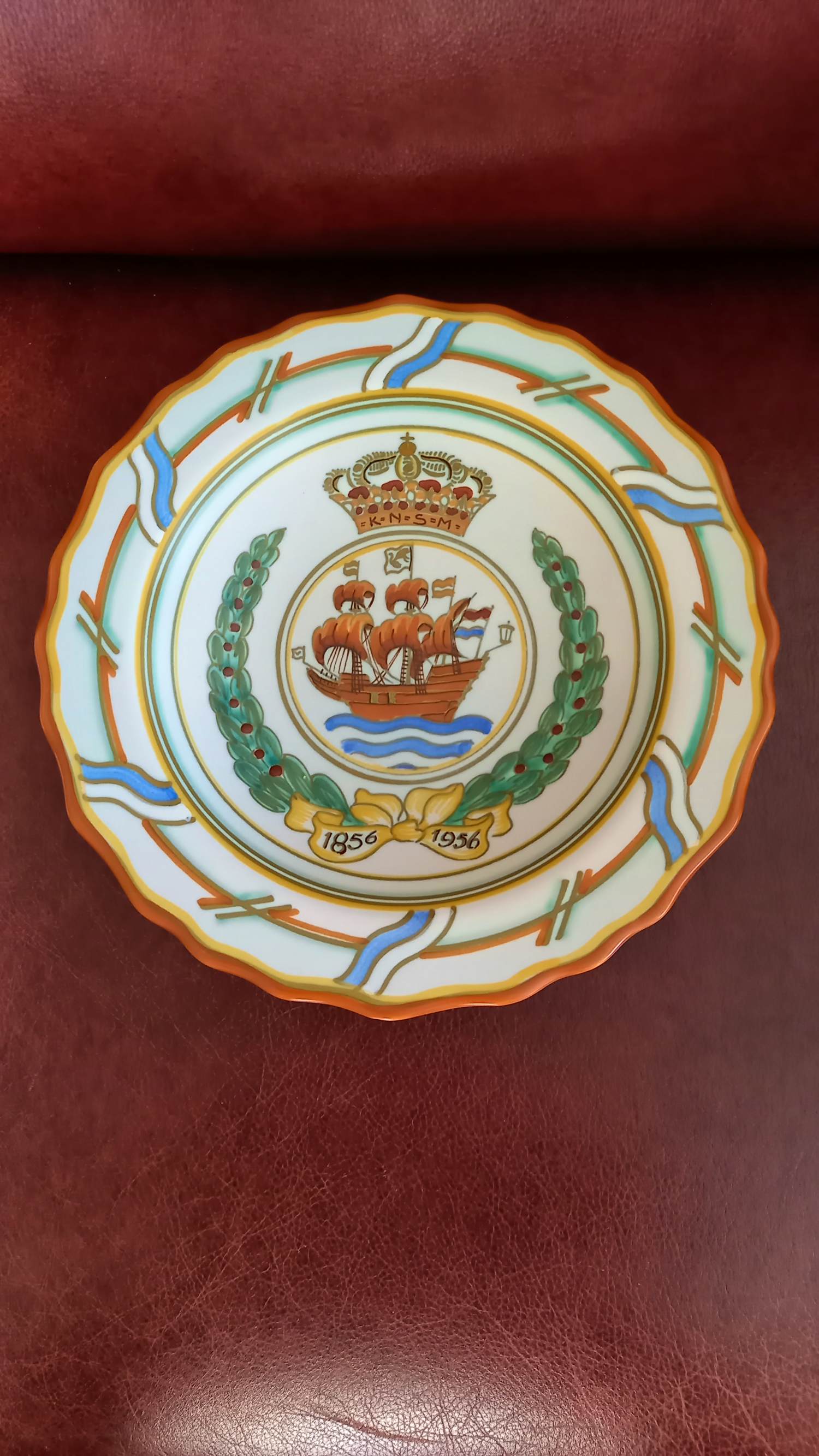 Plateelbakkerij Zuid-Holland - KNSM Herdenkingsbord kopen? Bied vanaf 75!