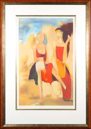 Hans van den Berg - Zeefdruk, Paris - Ingelijst (Groot) verkocht voor € 40!