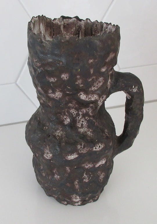 Niet of onleesbaar gesigneerd - Jaap Visser - Grillige vormgegeven Unica vaas kopen? Bied vanaf 1!