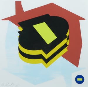 Han Schuil - Zeefdruk, Zonder Titel - Ingelijst kopen? Bied vanaf 1!