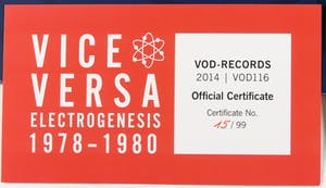 Vice Versa - Box Electrogenesis 1978-1980 op wit vinyl (+ t-shirt) kopen? Bied vanaf 1!