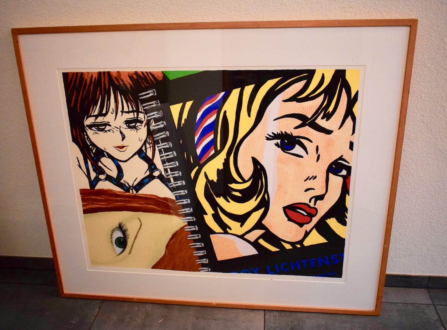 Tjebbe Beekman - Zeefdruk Nr. 40 - Little Trouble Girl - Ingelijst (Groot) verkocht voor € 7!