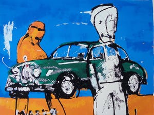 Herman Brood - MARK 2 / KLEURZEEFDRUK / 80x93cm / SIG kopen? Bied vanaf 260!