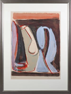 Bram van Velde - Litho, Zonder titel - Ingelijst kopen? Bied vanaf 250!