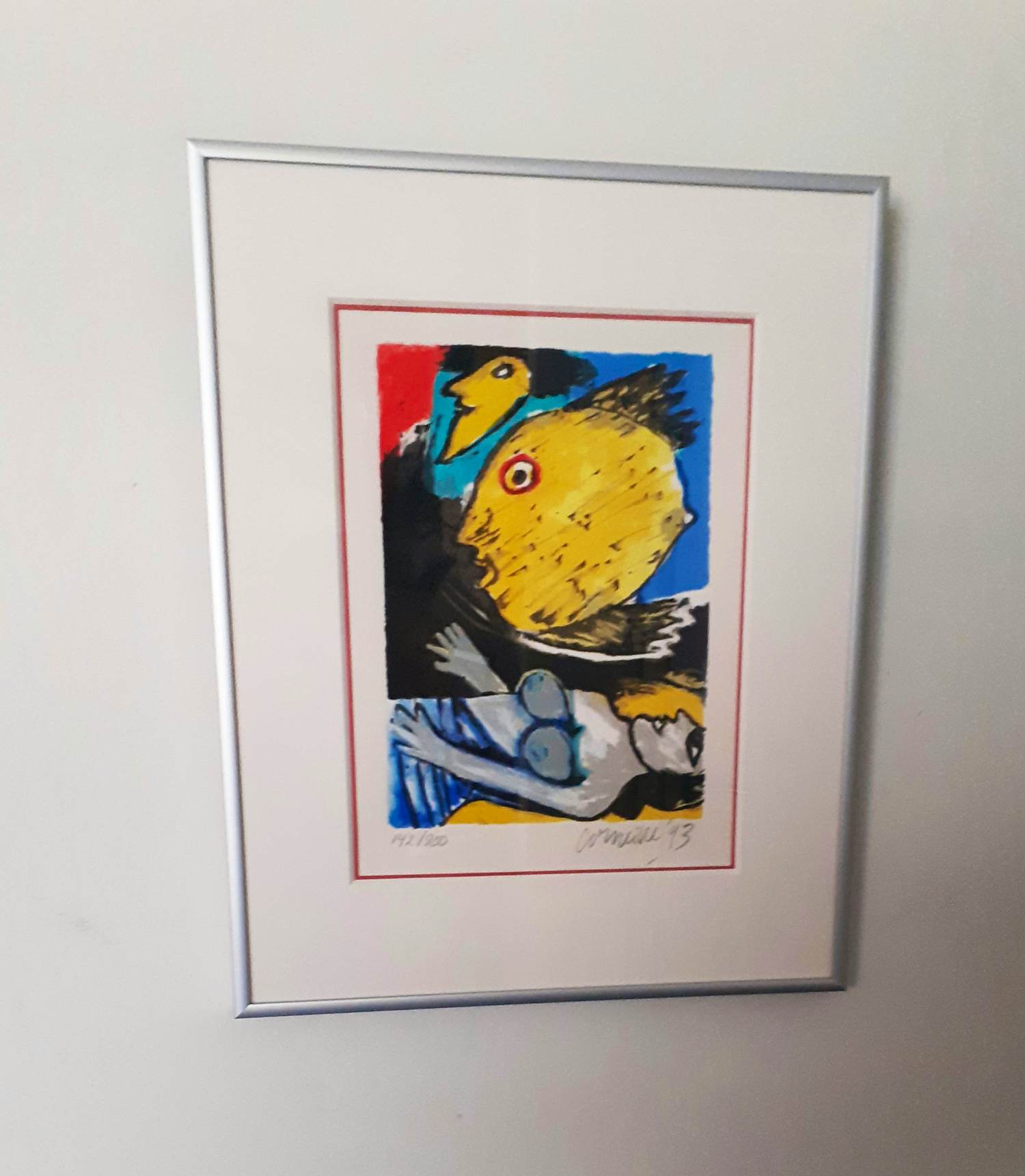 Corneille - 'Soleil' (fraai en nieuw gelijst) verkocht voor € 235!