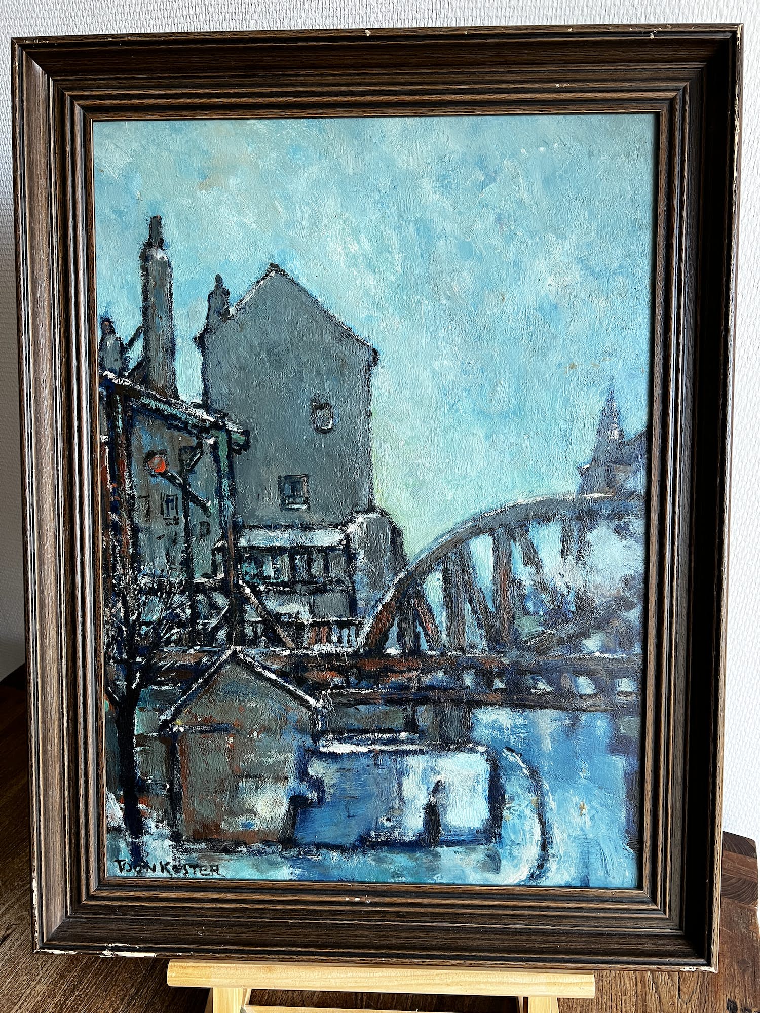 Toon Koster - Havenlandschap Rotterdam verkocht voor € 100!