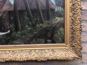 Niet of onleesbaar gesigneerd - Opwettende watermolen. kopen? Bied vanaf 1!