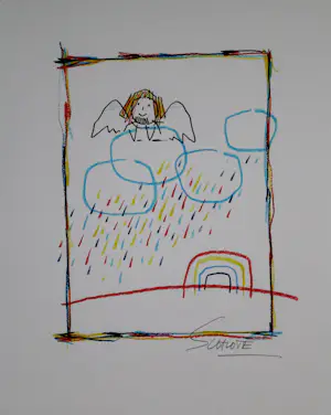 Wilhelm Schlote - Twee handgesigneerde giclées: Helge, Raindrops kopen? Bied vanaf 25!