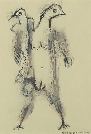 Rajne Dangova - Aquarel, Vogel kopen? Bied vanaf 1!