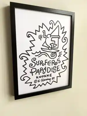 Keith Haring - KNOKKE beperkte uitgifte verkocht voor € 350!