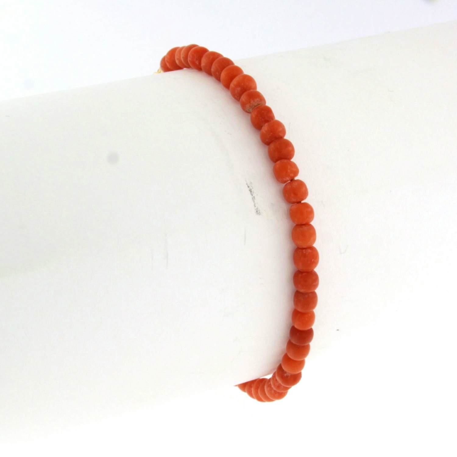 14k gouden slot aan een koralen armband - 21.5 cm kopen? Bied vanaf 100!