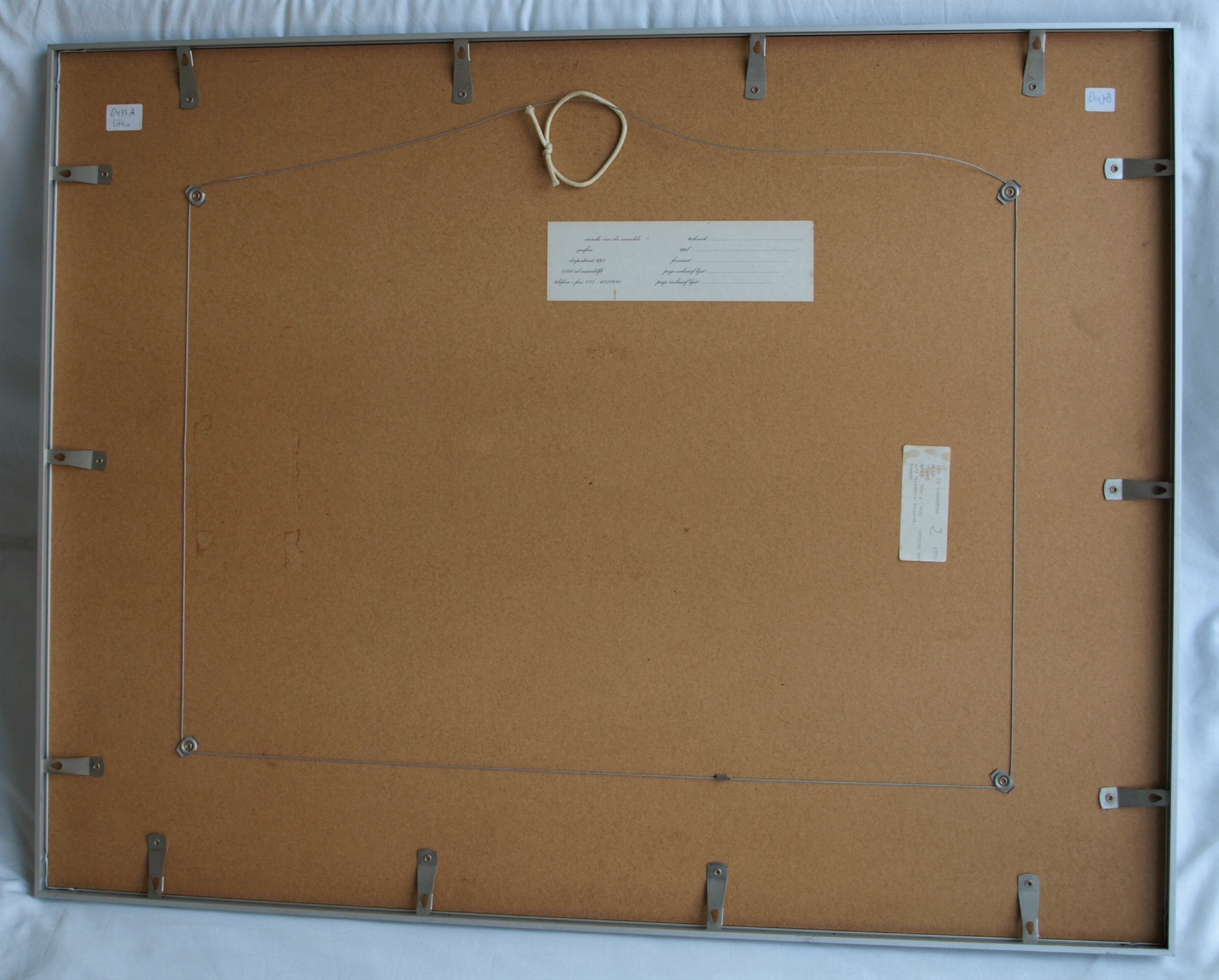 Anneke van der Mandele - Ets , Compositie met Geel - gesigneerd & ingelijst - 1995 kopen? Bied vanaf 45!