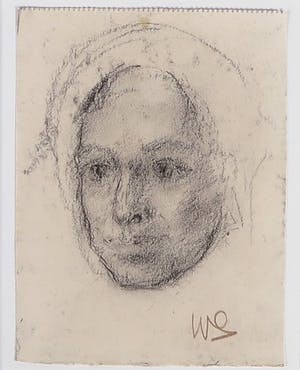Wim Steijn - Krijttekening, Portret kopen? Bied vanaf 35!