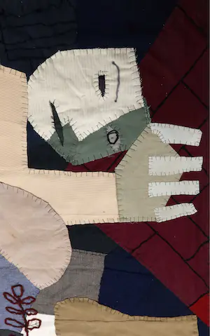 Niet of onleesbaar gesigneerd - Wandkleed, De werkende mens kopen? Bied vanaf 1!