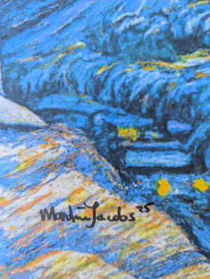 Martine Jacobs - Gevouwen wolf in Van Goghs sterrennacht kopen? Bied vanaf 49!