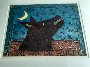 Ada van de Vijver - Linosnede, Titel, Wat wil de wolf kaufen? Bieten Sie von 35!
