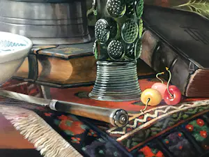 Jos Aanraad - Stilleven van wijn en fruit kopen? Bied vanaf 1200!