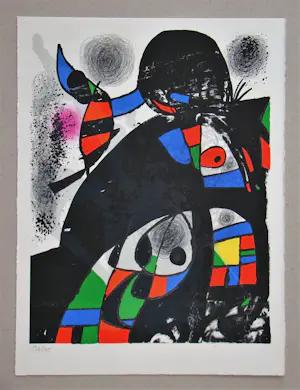 Joan Miro - Hommage à San Lazzaro - Originele lithografie - 1975 kopen? Bied vanaf 100!