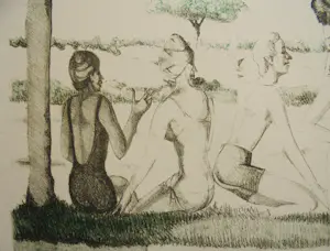 Cees Landsaat - Zomerse dag aan het water. kopen? Bied vanaf 95!